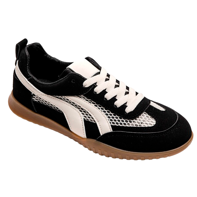 Ideal Shoes Dame Sneakers Black